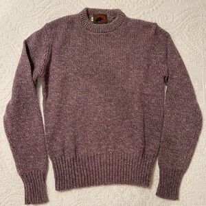 Boston Traders pullover sweater. 85% wool & 15% nylon purple & gray. Size small